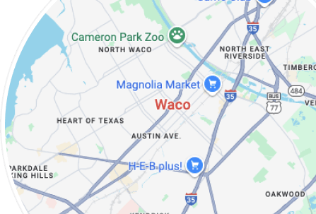 Service Area Map - Greater Waco Region